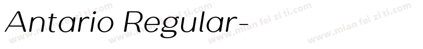 Antario Regular字体转换